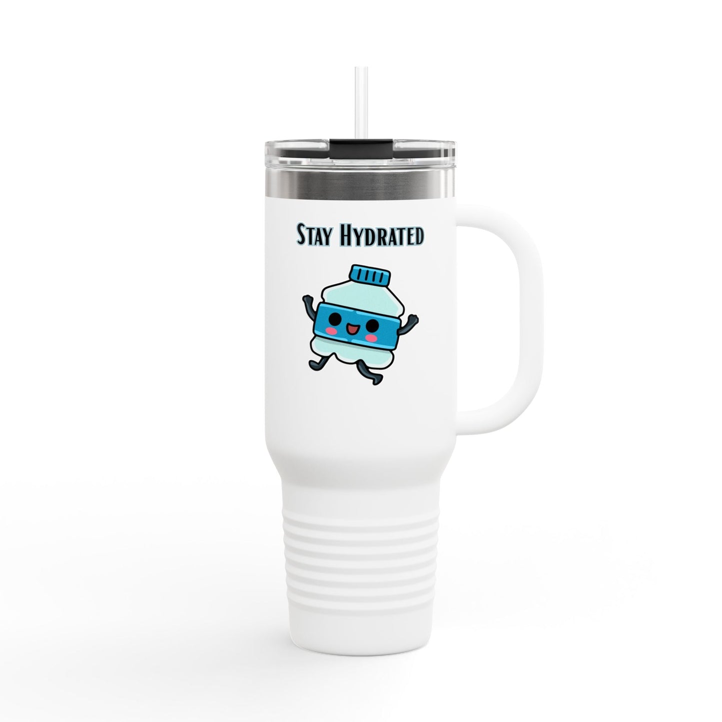 Cute Insulated Travel Mug, 40oz - Stay Hydrated, Water Bottle, Gift for Her, Fun Drinkware, Travel Accessory, Hydration Reminder Printify
