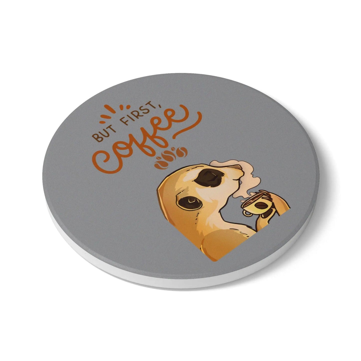 But First Coffee Meerkat Ceramic Coaster - Balisuria