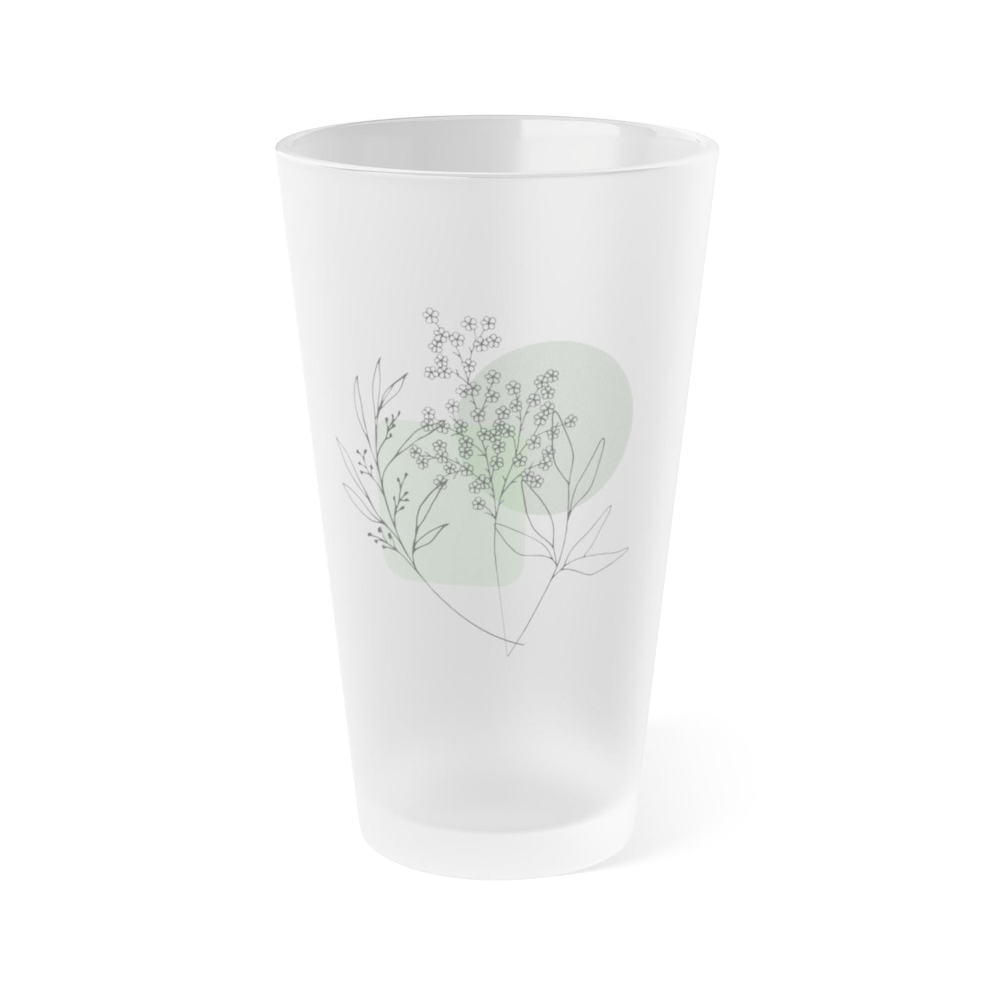 Elegant Frosted Glass with Delicate Floral Design - Balisuria