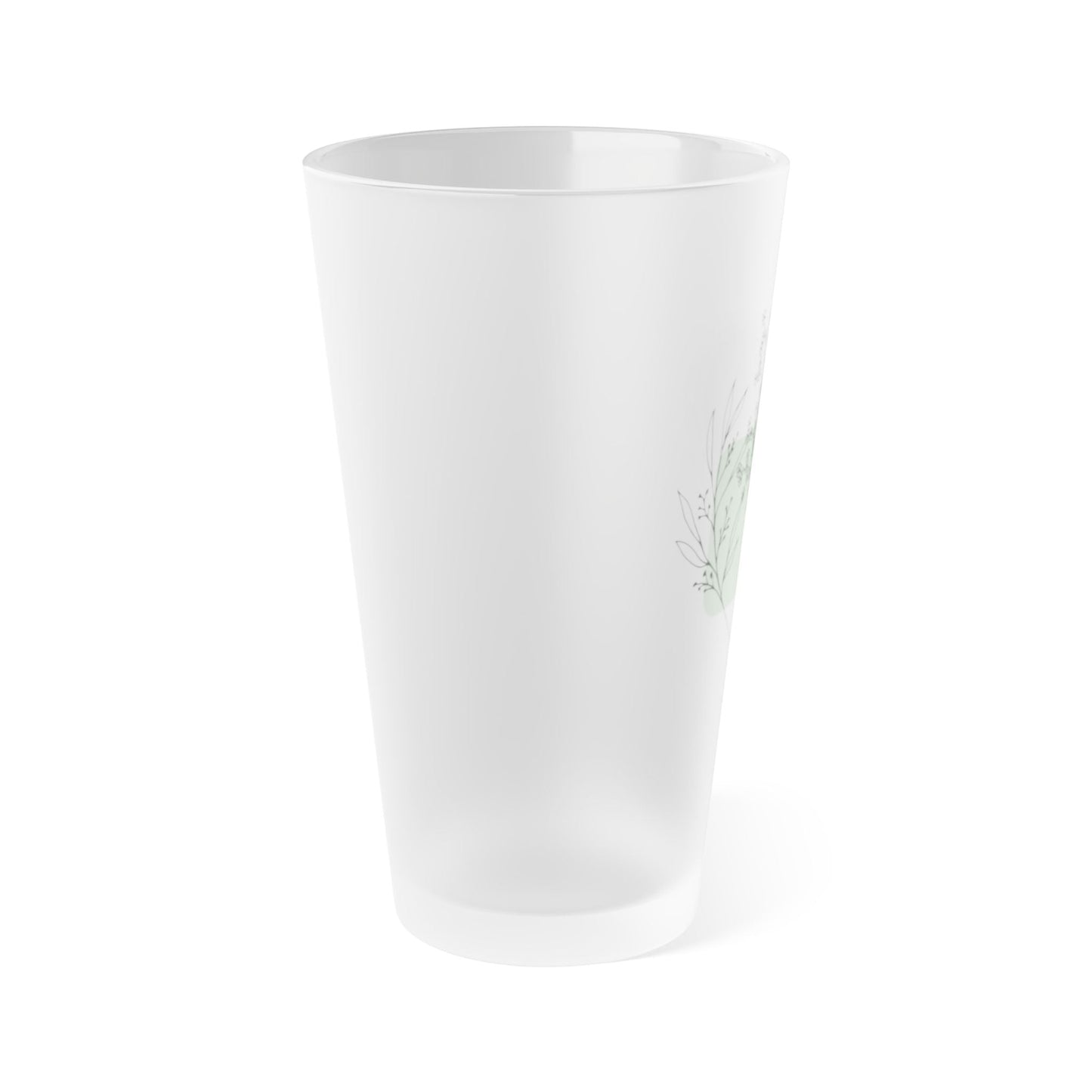 Elegant Frosted Glass with Delicate Floral Design - Balisuria