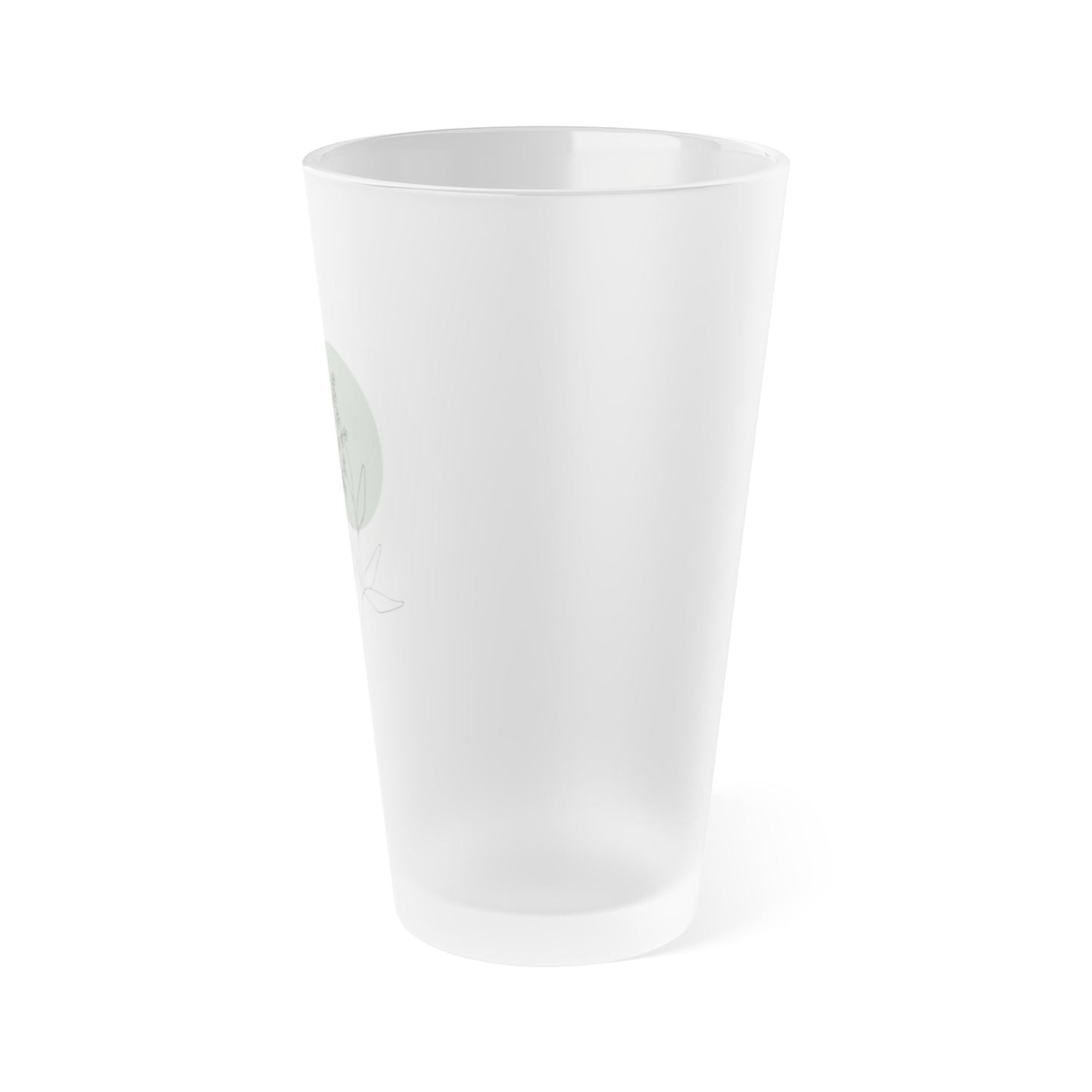 Elegant Frosted Glass with Delicate Floral Design - Balisuria