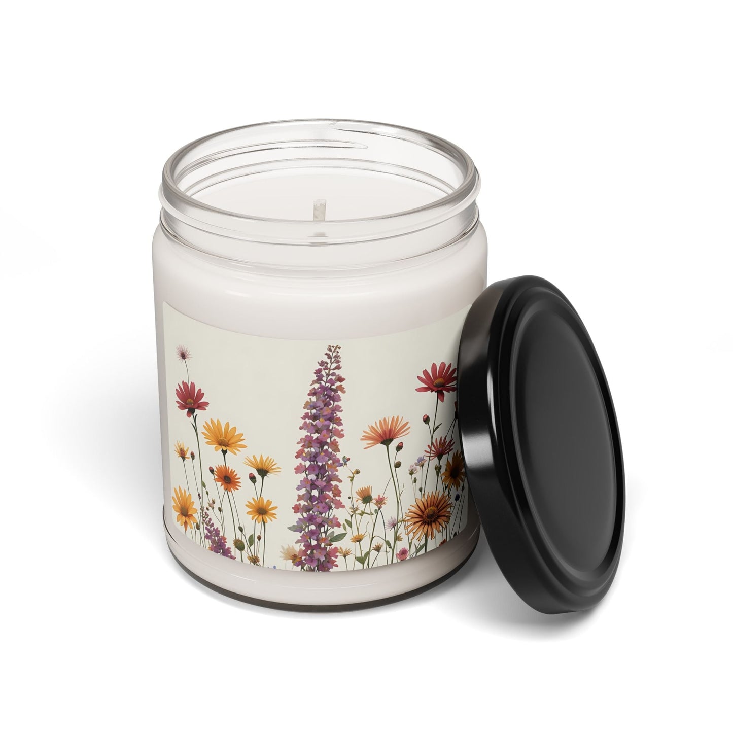 Floral Scented Soy Candle, 9oz | Eco-Friendly Aromatherapy Gift - Balisuria