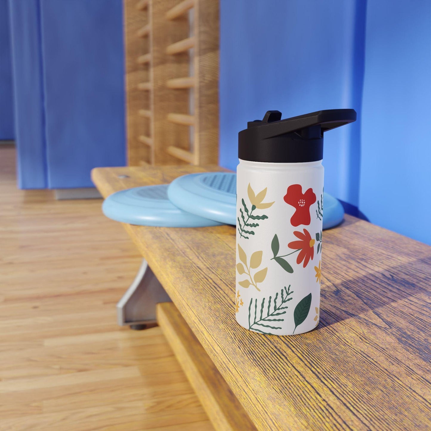 Floral Stainless Steel Water Bottle | Eco-Friendly Hydration - Balisuria
