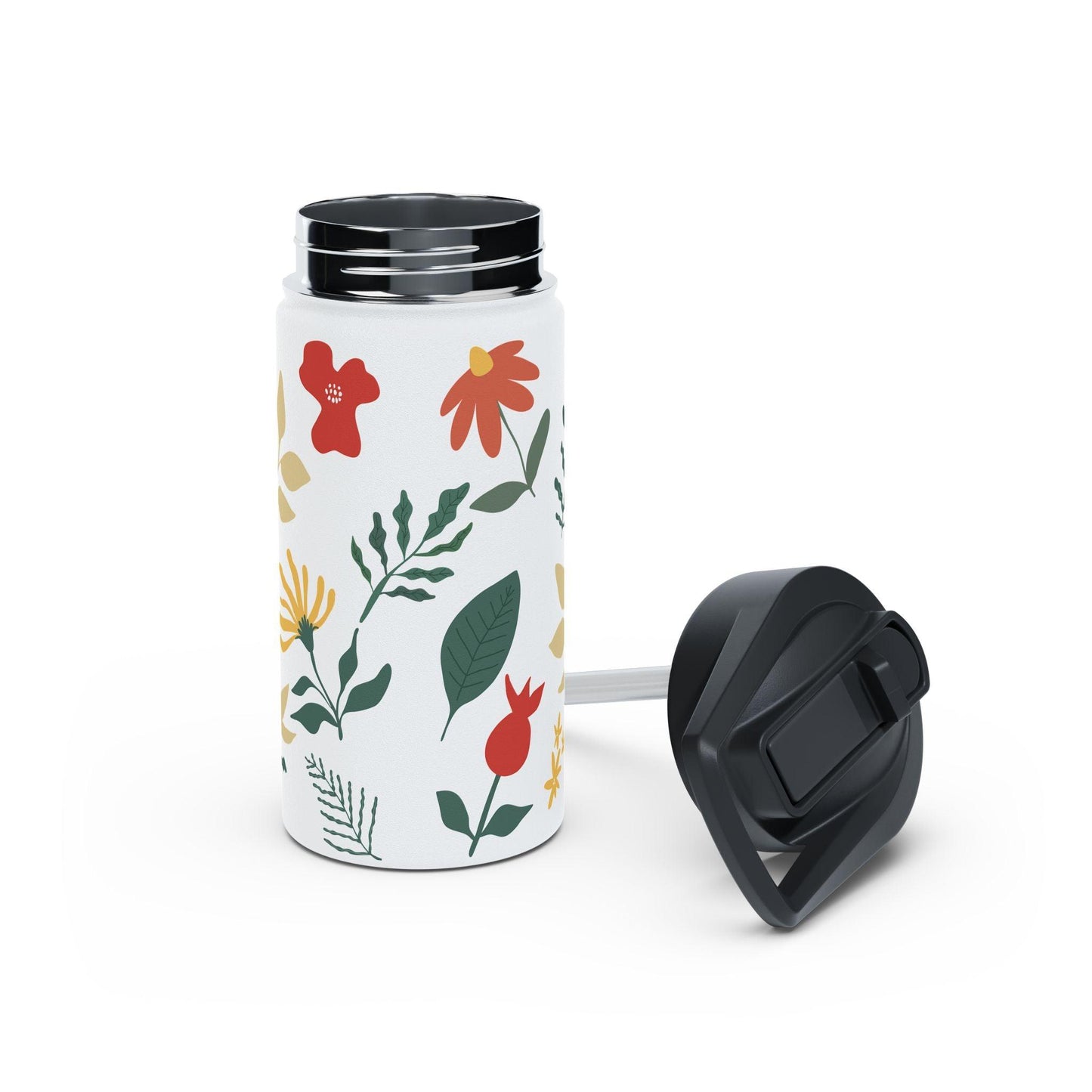 Floral Stainless Steel Water Bottle | Eco-Friendly Hydration - Balisuria