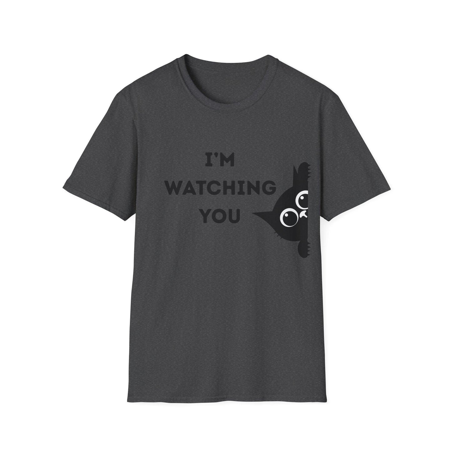 Whimsical Cat T-Shirt | I'm Watching You Cat Graphic Tee - Balisuria