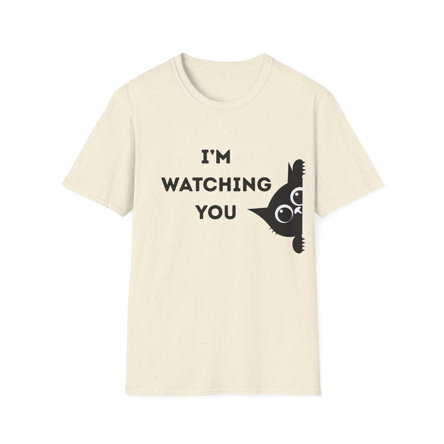 Whimsical Cat T-Shirt | I'm Watching You Cat Graphic Tee - Balisuria