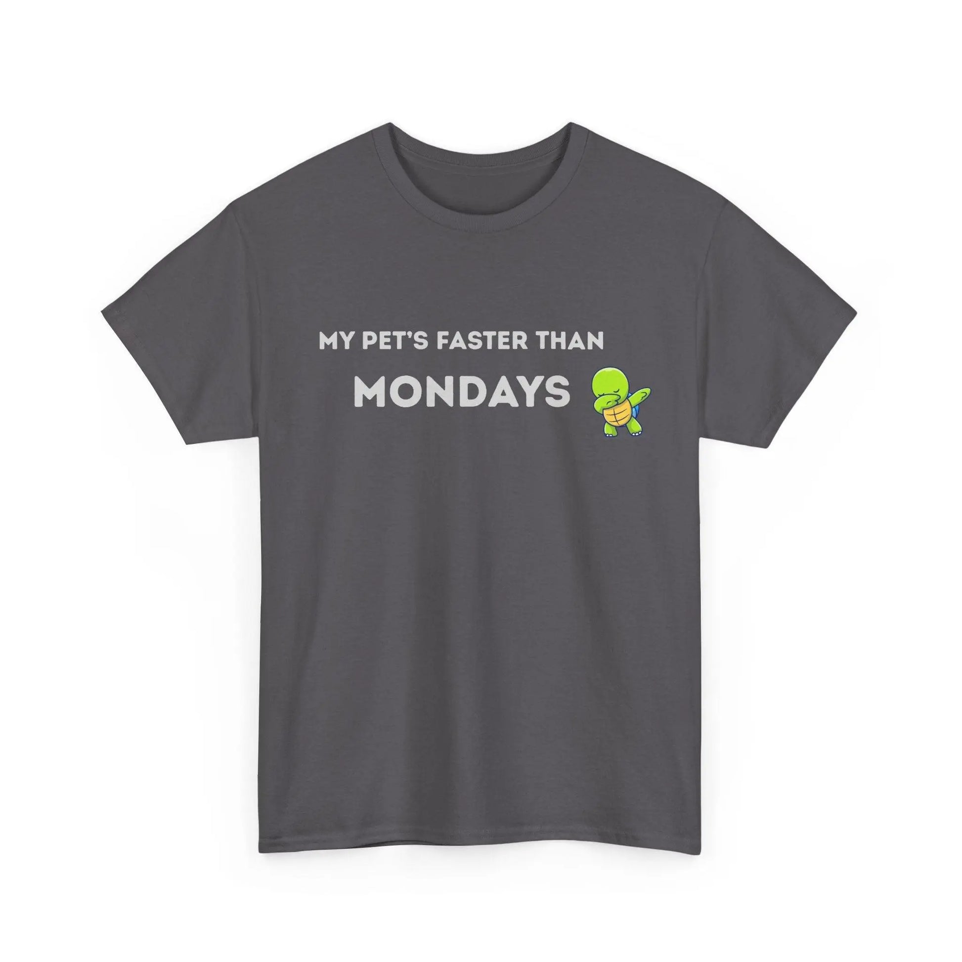 'My Pet's Faster Than Mondays' - Unisex Heavy Cotton T-Shirt - Balisuria