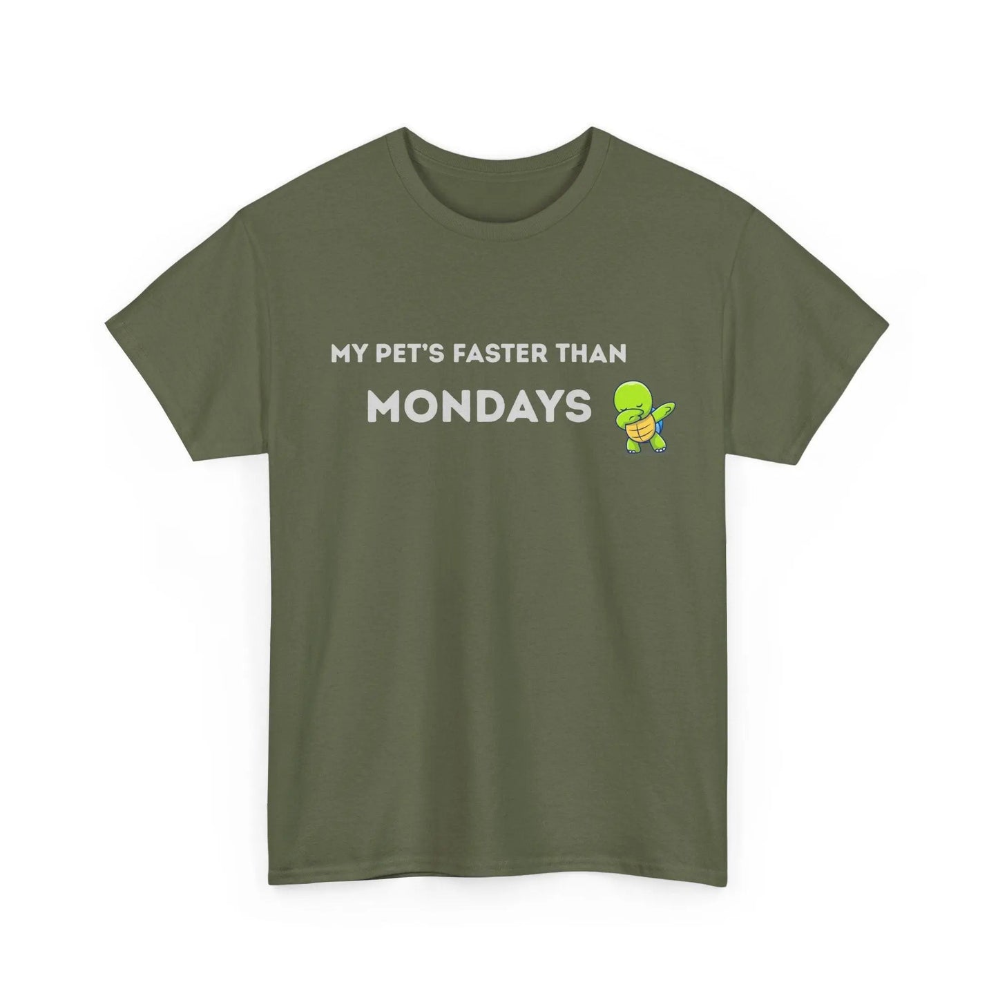 'My Pet's Faster Than Mondays' - Unisex Heavy Cotton T-Shirt - Balisuria