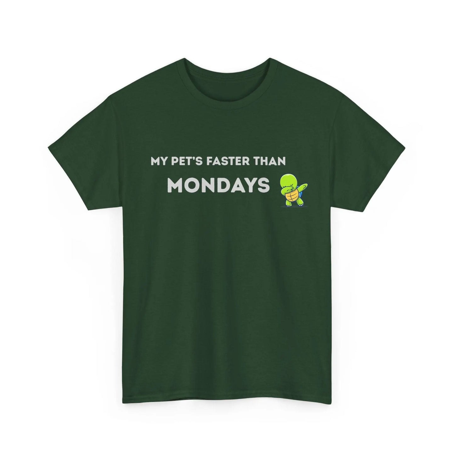 'My Pet's Faster Than Mondays' - Unisex Heavy Cotton T-Shirt - Balisuria