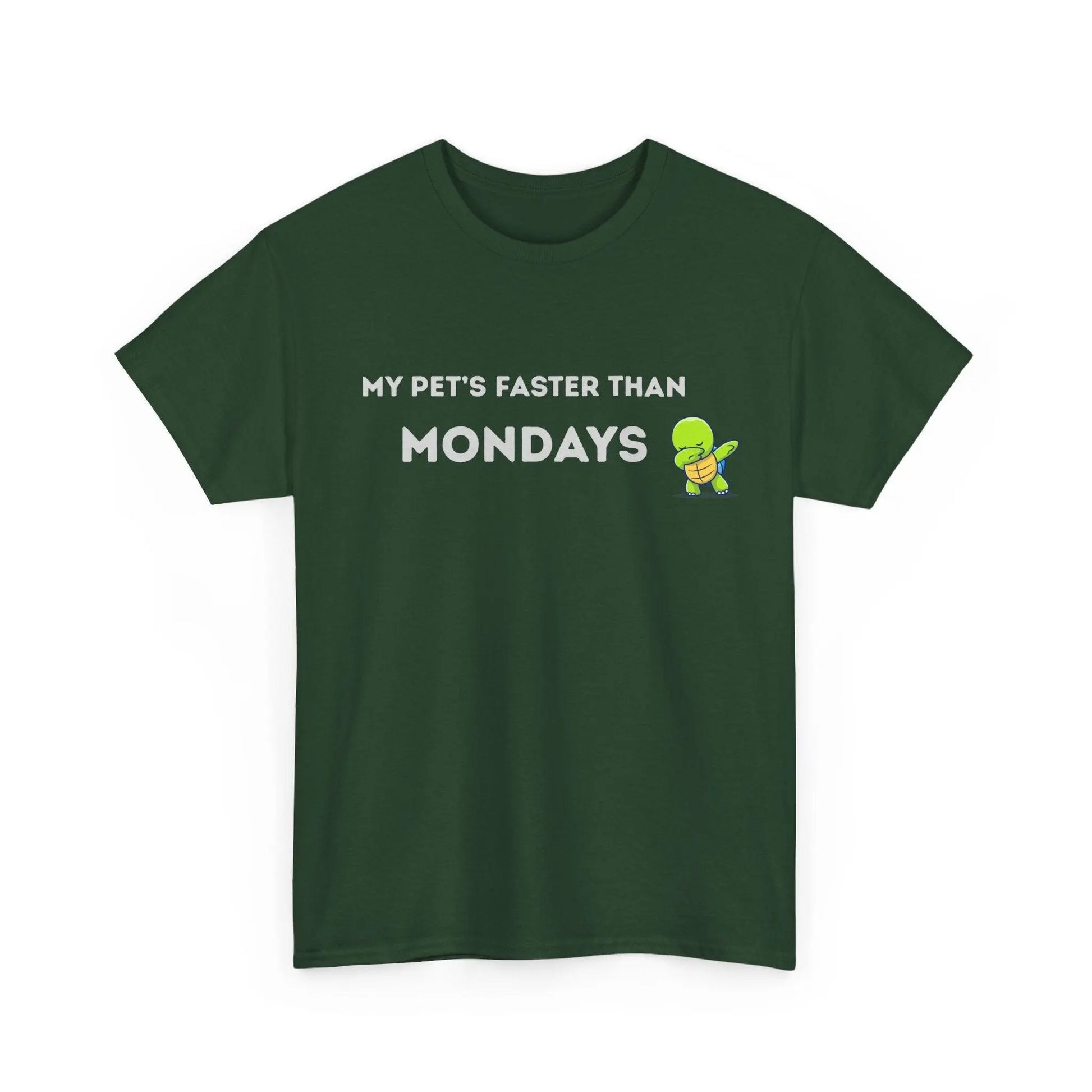 'My Pet's Faster Than Mondays' - Unisex Heavy Cotton T-Shirt - Balisuria