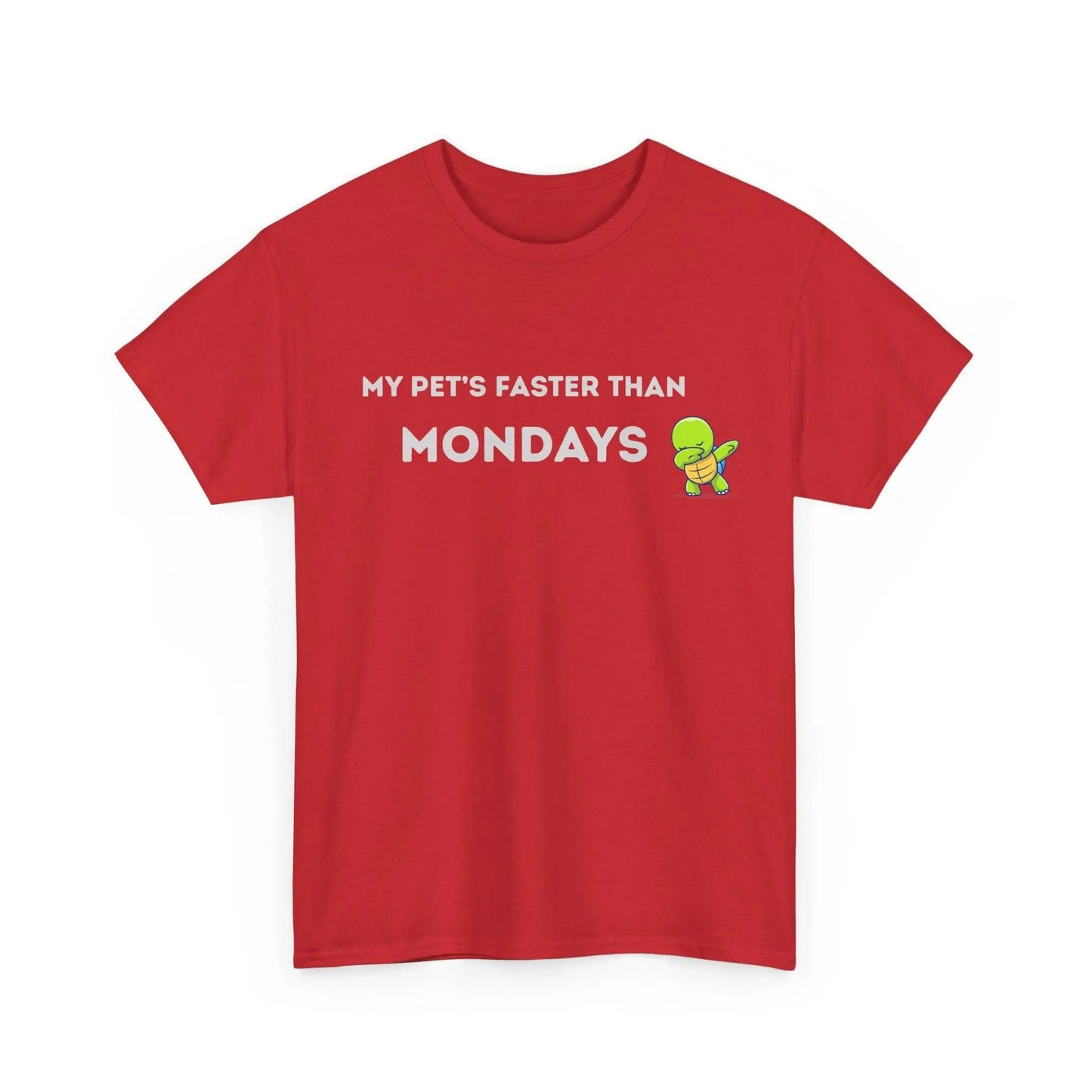 'My Pet's Faster Than Mondays' - Unisex Heavy Cotton T-Shirt - Balisuria