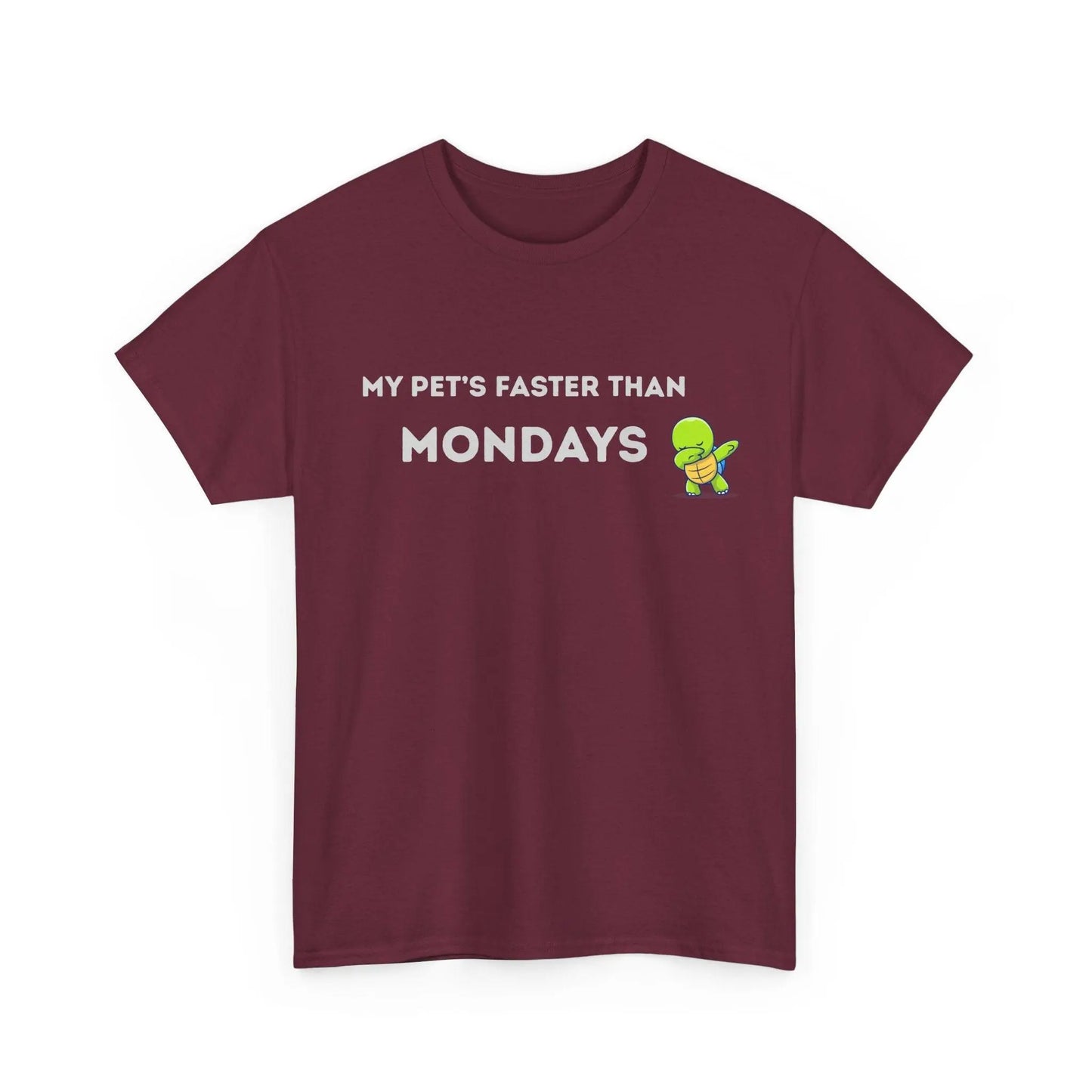 'My Pet's Faster Than Mondays' - Unisex Heavy Cotton T-Shirt - Balisuria