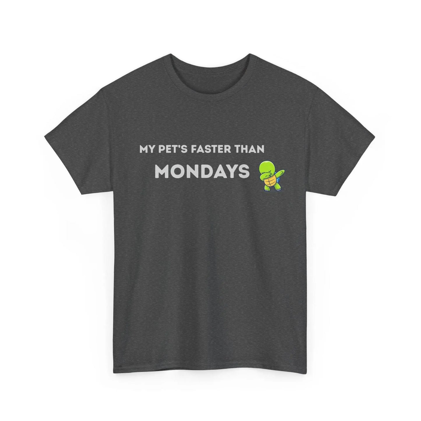 'My Pet's Faster Than Mondays' - Unisex Heavy Cotton T-Shirt - Balisuria