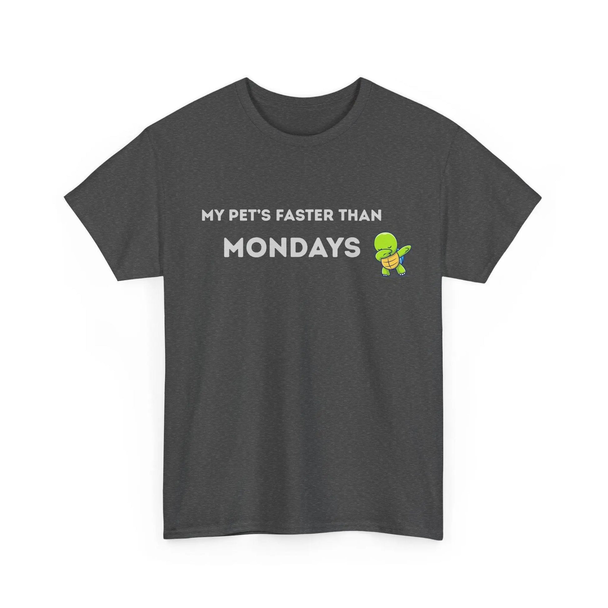 'My Pet's Faster Than Mondays' - Unisex Heavy Cotton T-Shirt - Balisuria
