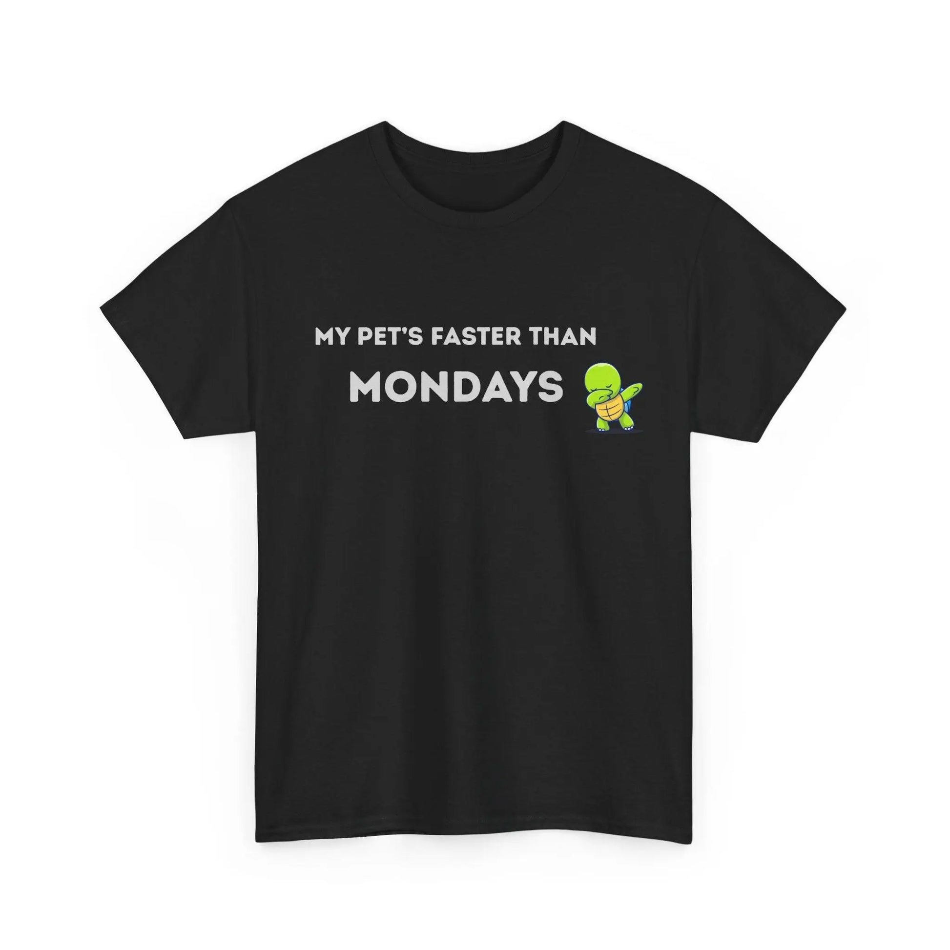 'My Pet's Faster Than Mondays' - Unisex Heavy Cotton T-Shirt - Balisuria