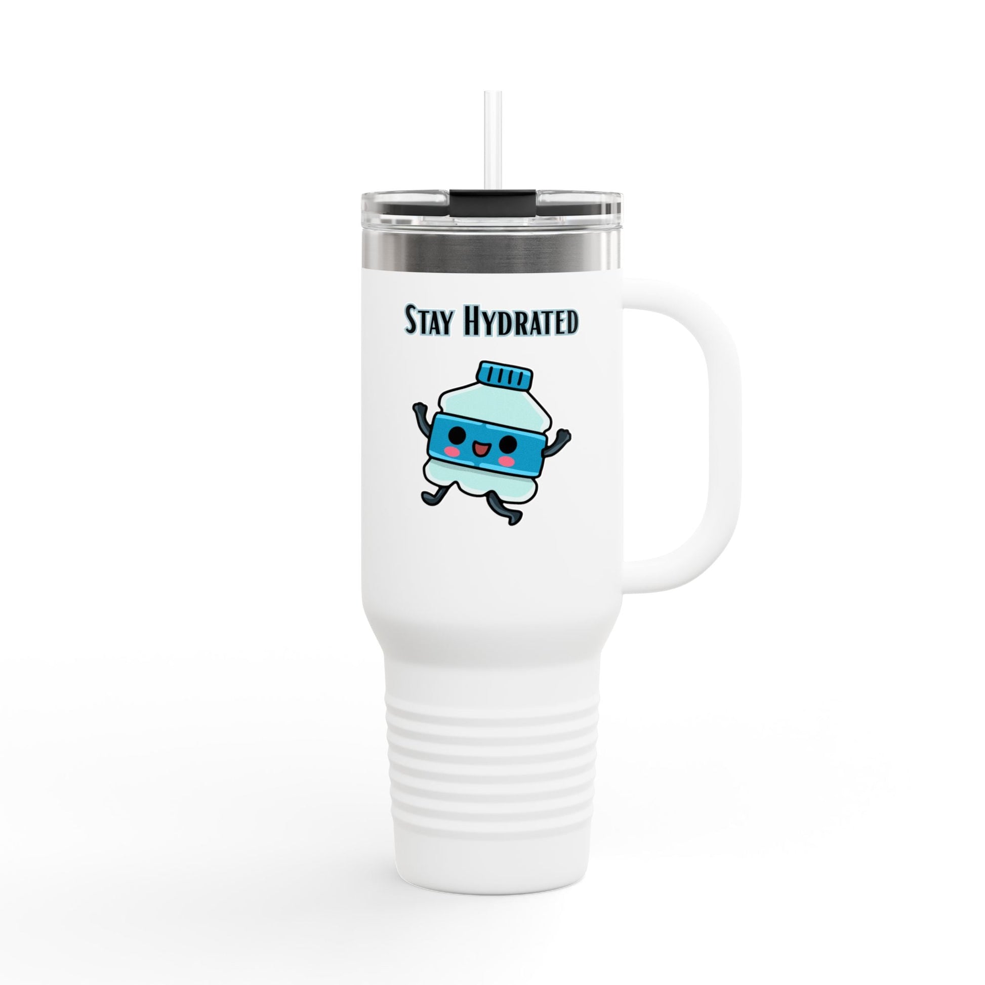 Cute Insulated Travel Mug, 40oz - Stay Hydrated, Water Bottle, Gift for Her, Fun Drinkware, Travel Accessory, Hydration Reminder Printify