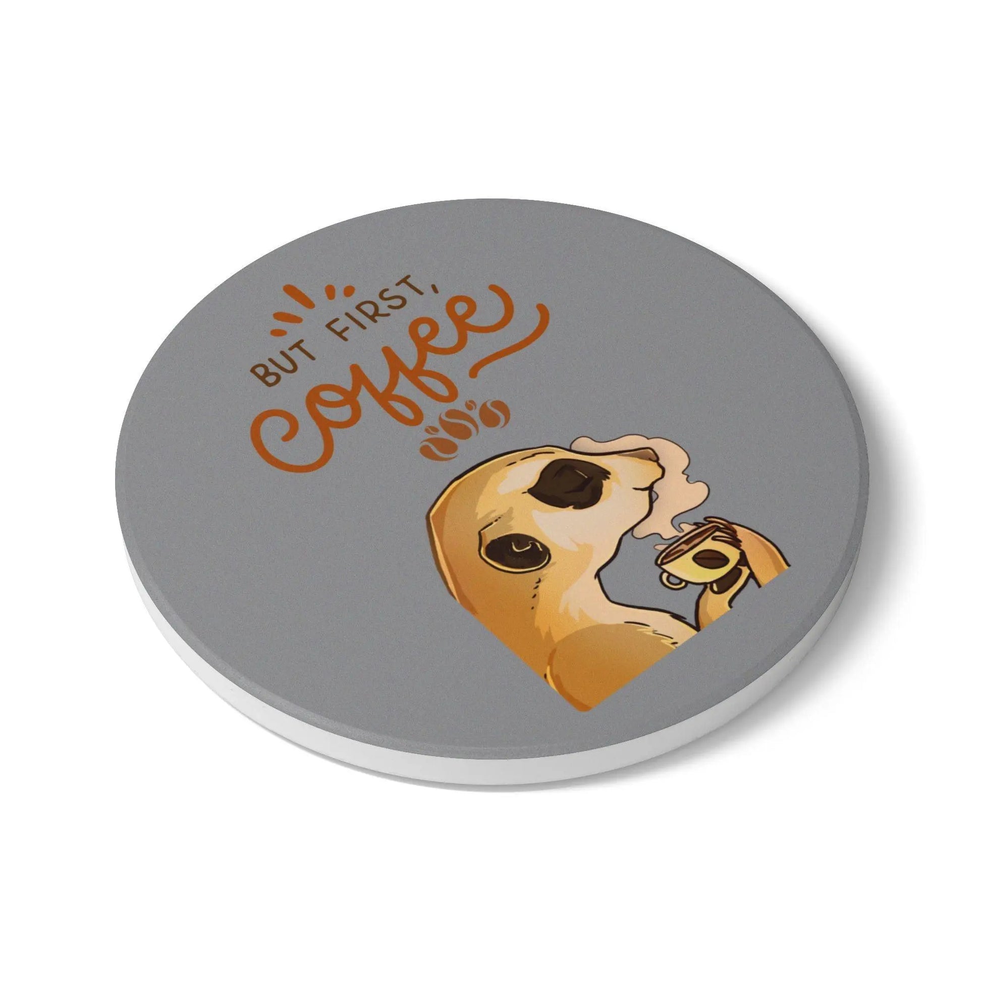 But First Coffee Meerkat Ceramic Coaster - Balisuria