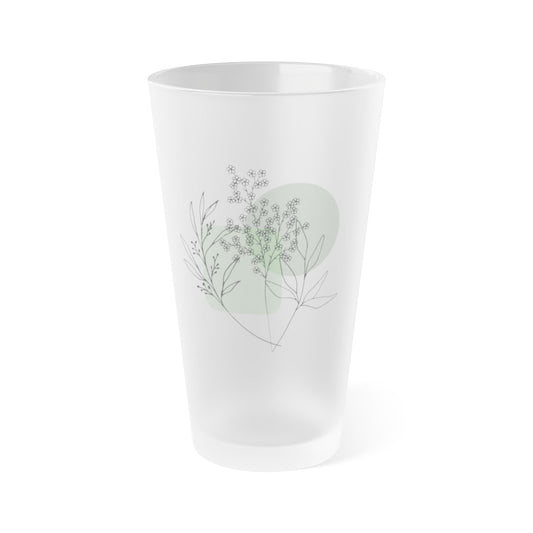 Elegant Frosted Glass with Delicate Floral Design - Balisuria