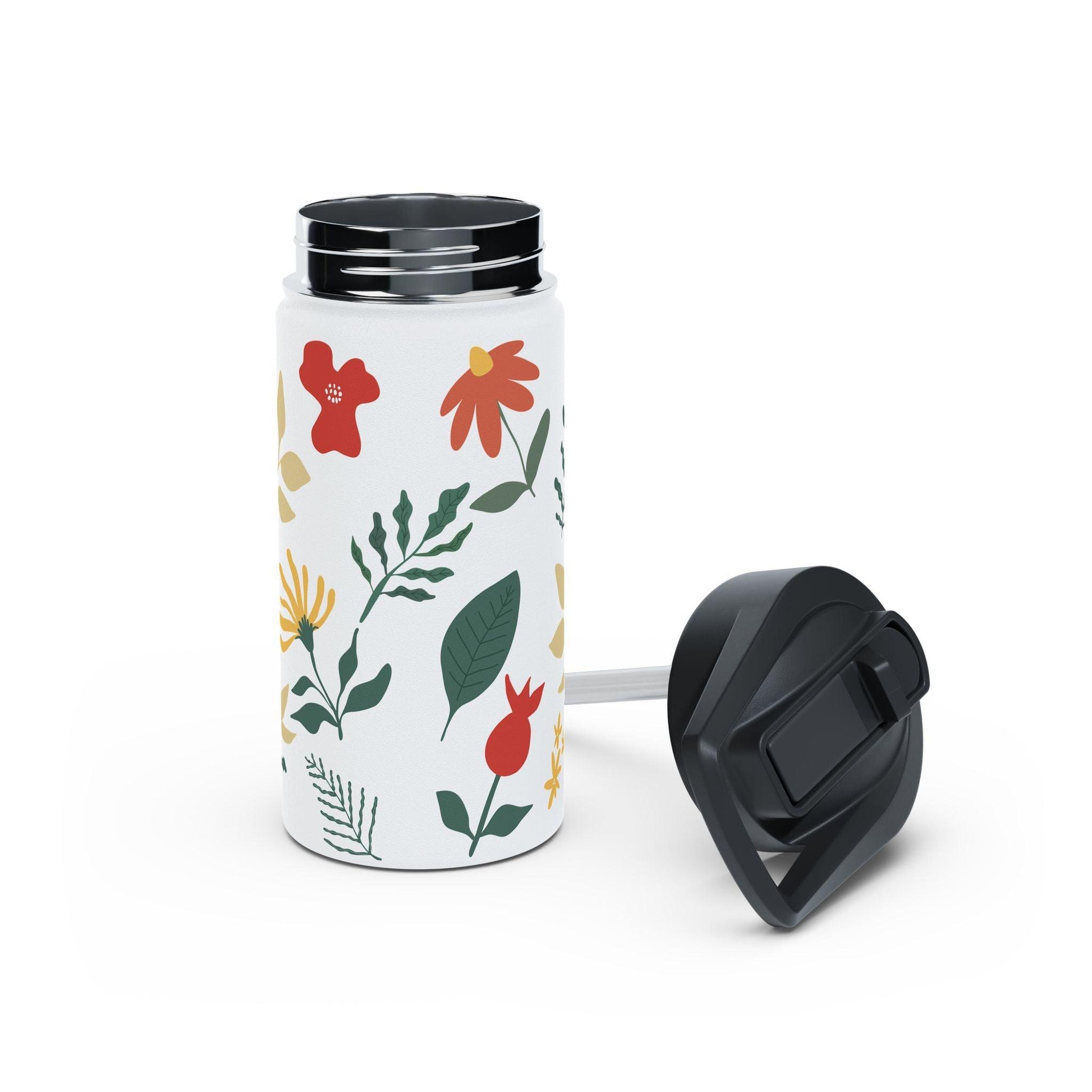 Floral Stainless Steel Water Bottle | Eco-Friendly Hydration - Balisuria