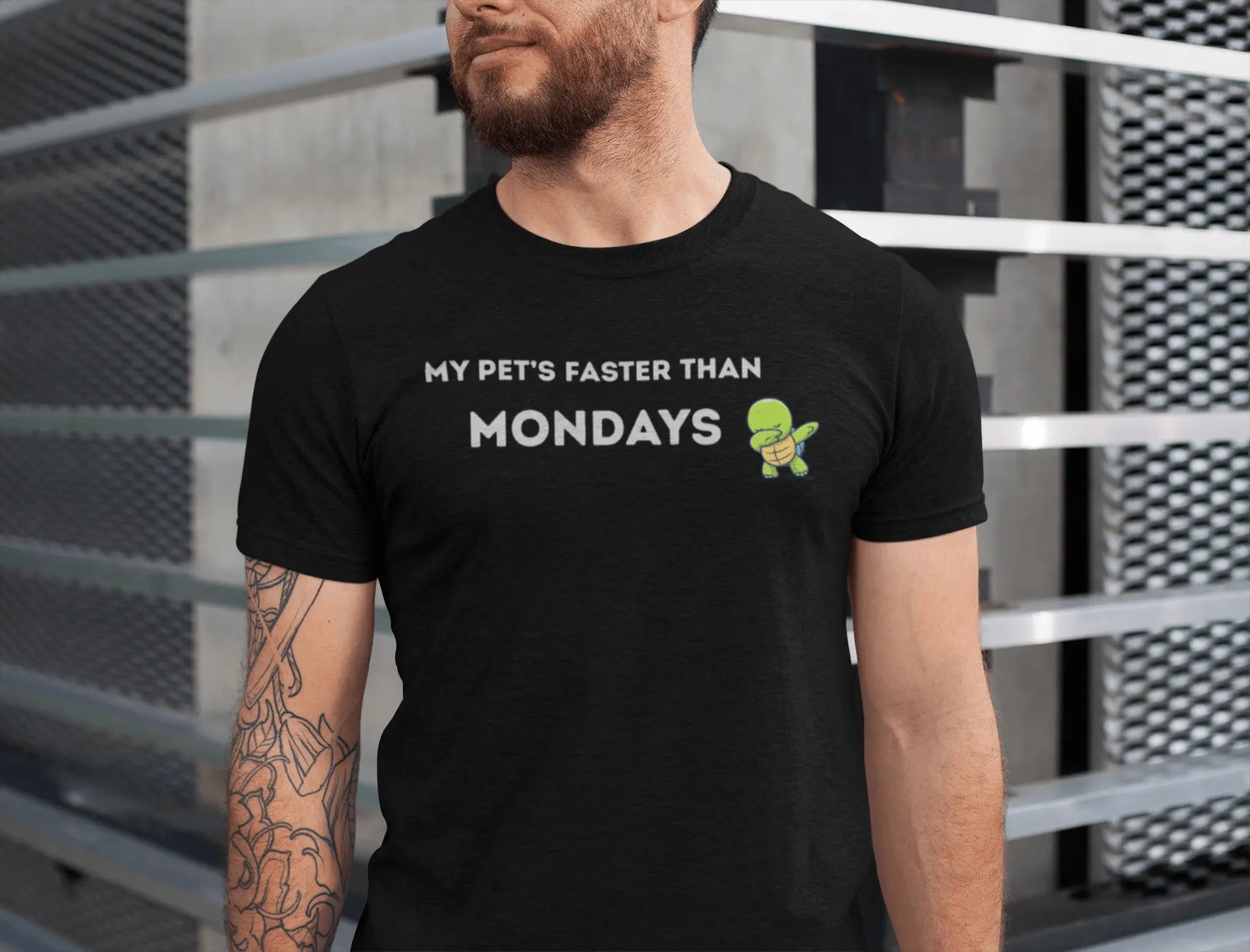 'My Pet's Faster Than Mondays' - Unisex Heavy Cotton T-Shirt - Balisuria