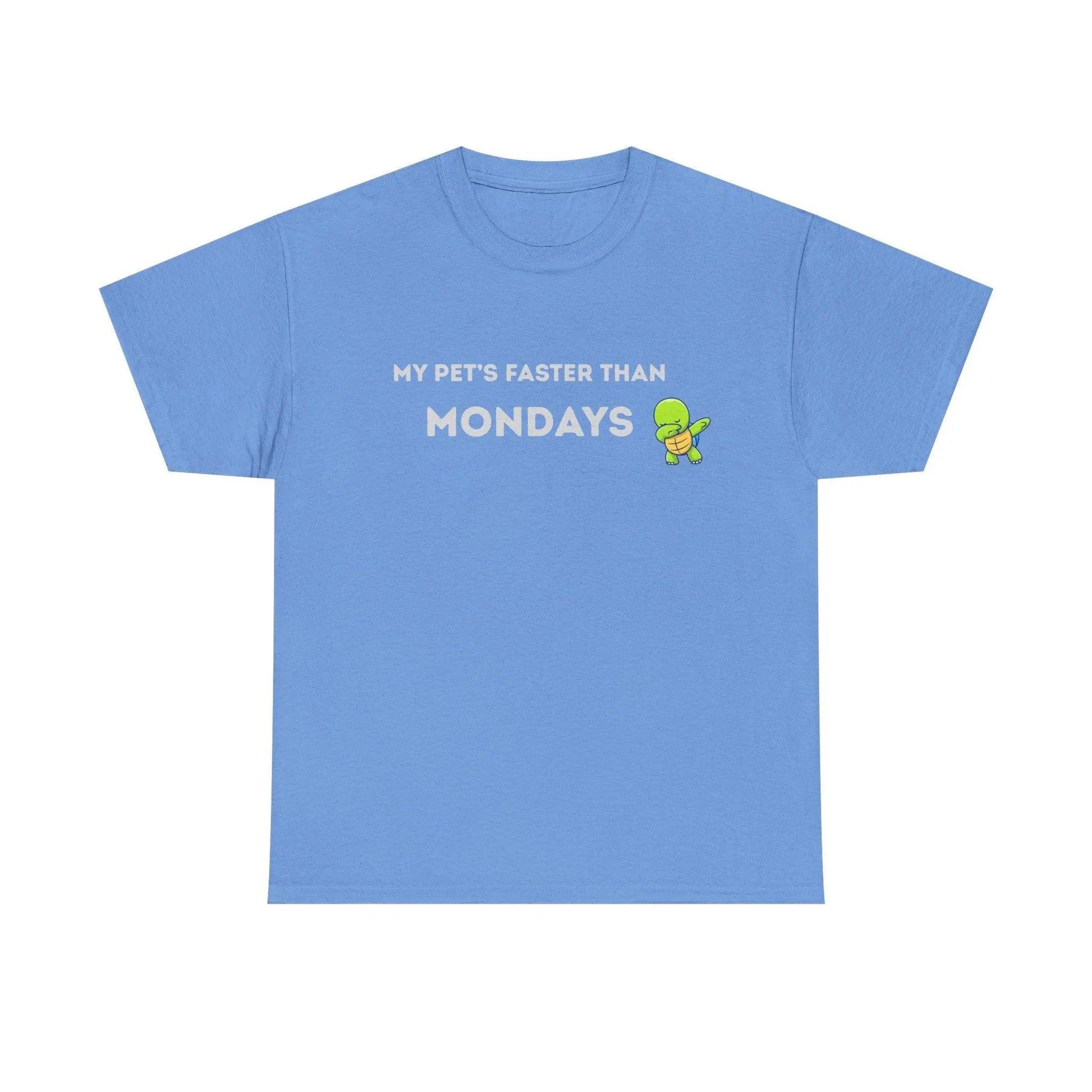 'My Pet's Faster Than Mondays' - Unisex Heavy Cotton T-Shirt - Balisuria
