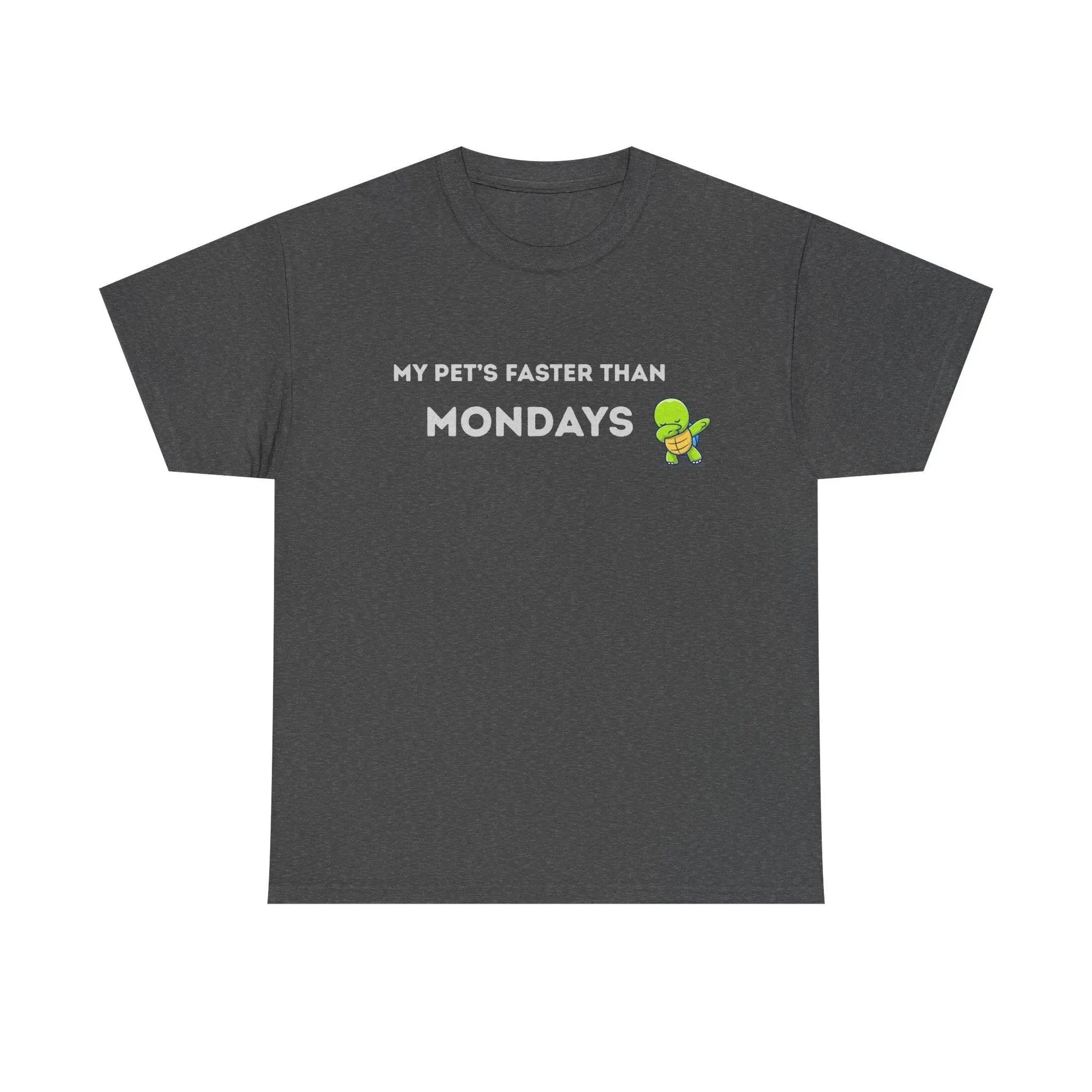 'My Pet's Faster Than Mondays' - Unisex Heavy Cotton T-Shirt - Balisuria