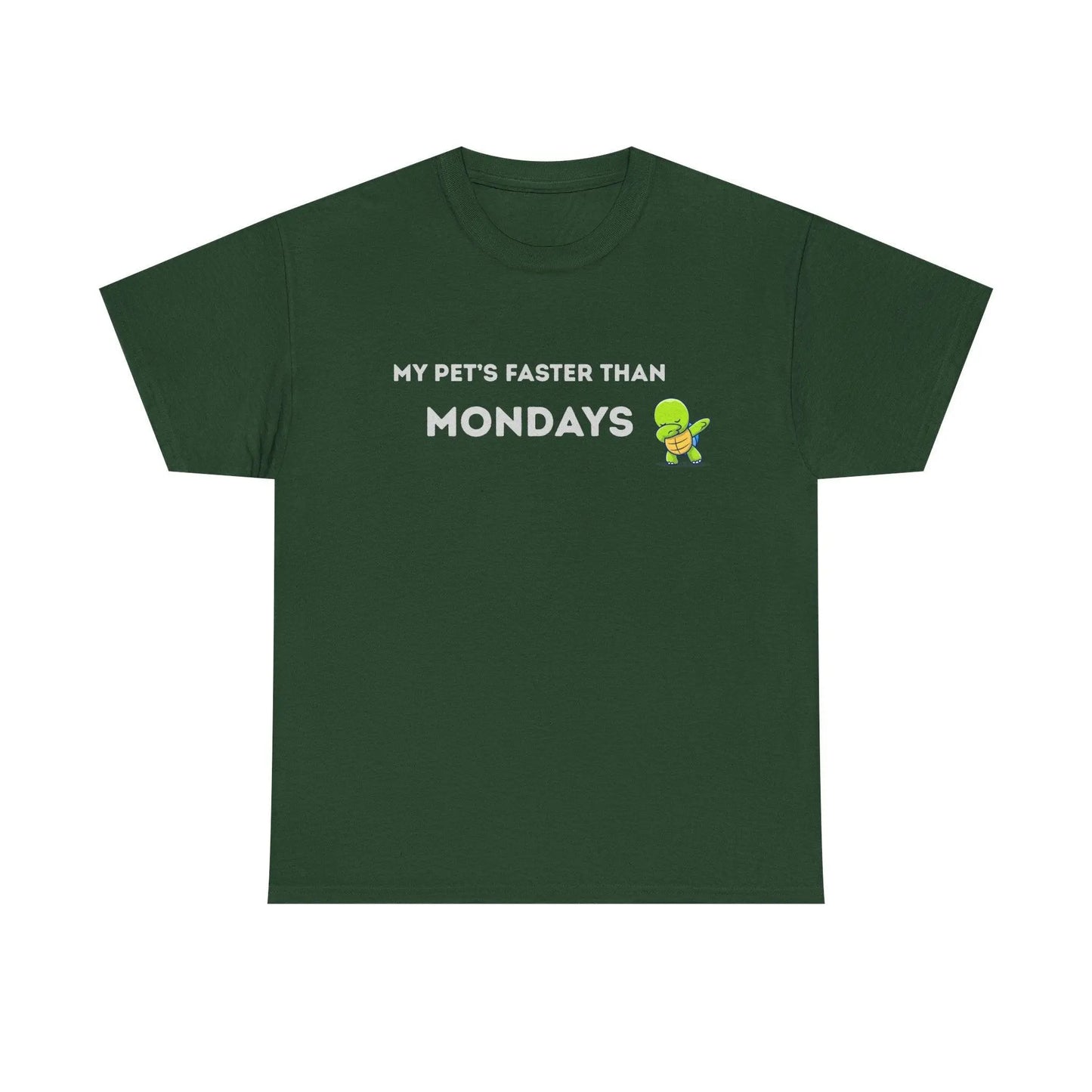 'My Pet's Faster Than Mondays' - Unisex Heavy Cotton T-Shirt - Balisuria