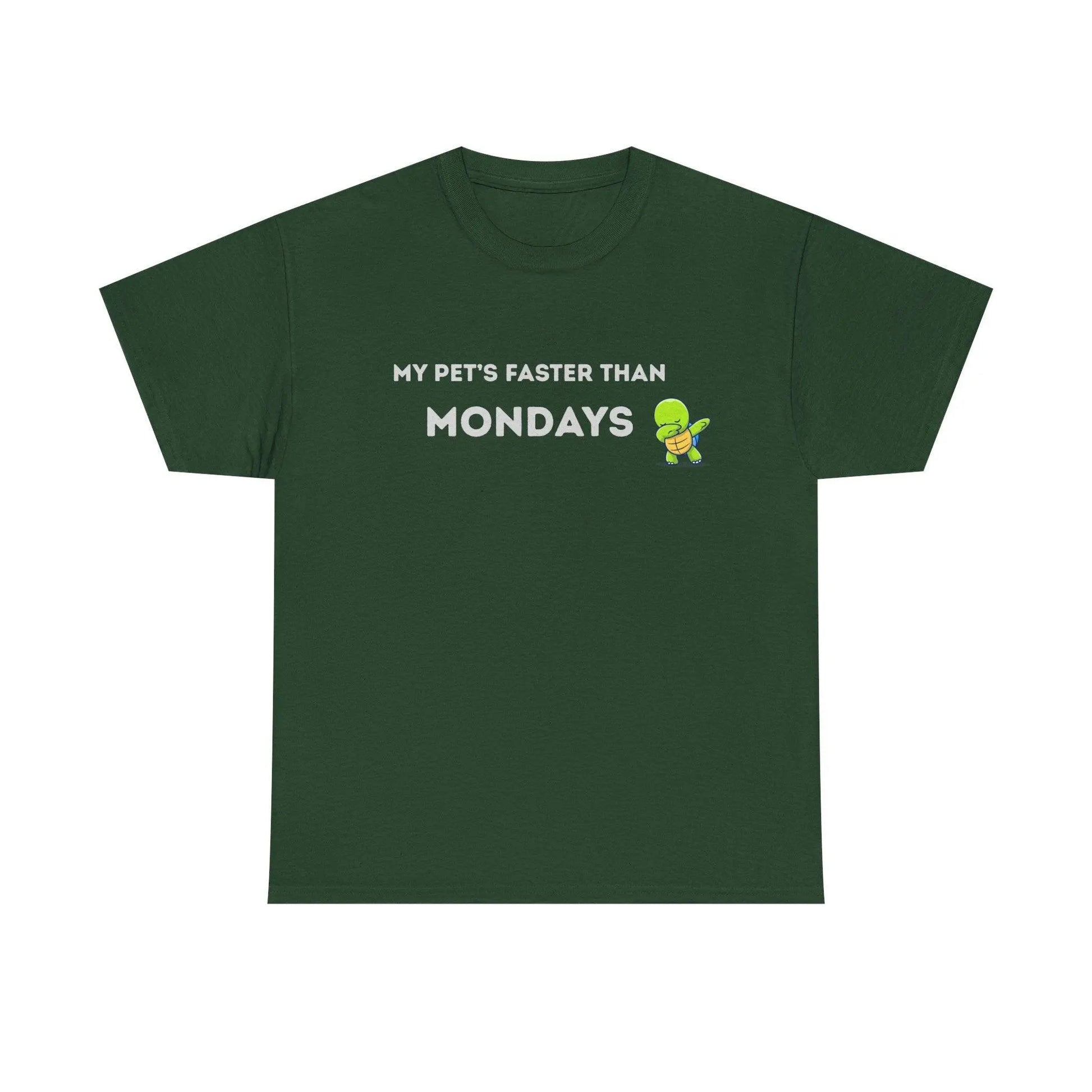 'My Pet's Faster Than Mondays' - Unisex Heavy Cotton T-Shirt - Balisuria