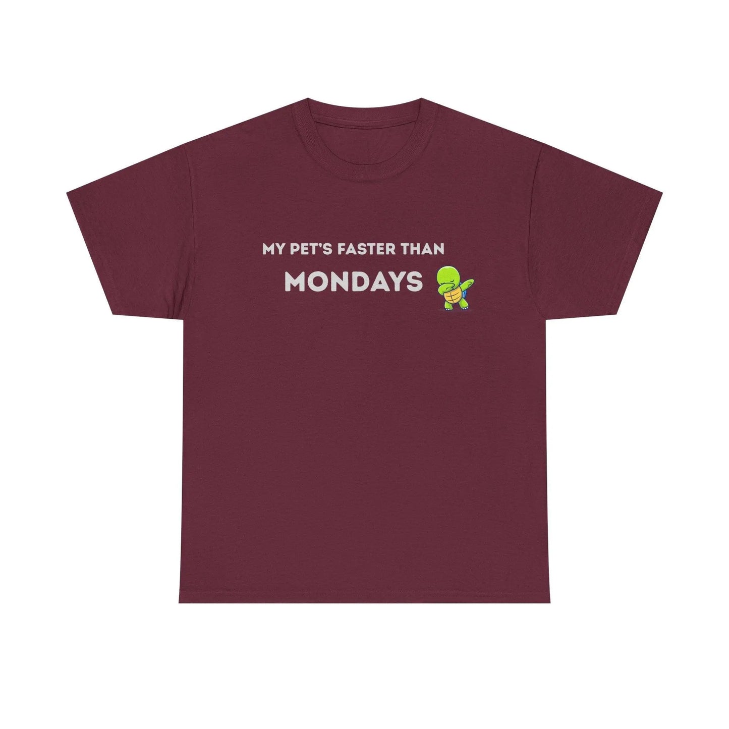 'My Pet's Faster Than Mondays' - Unisex Heavy Cotton T-Shirt - Balisuria