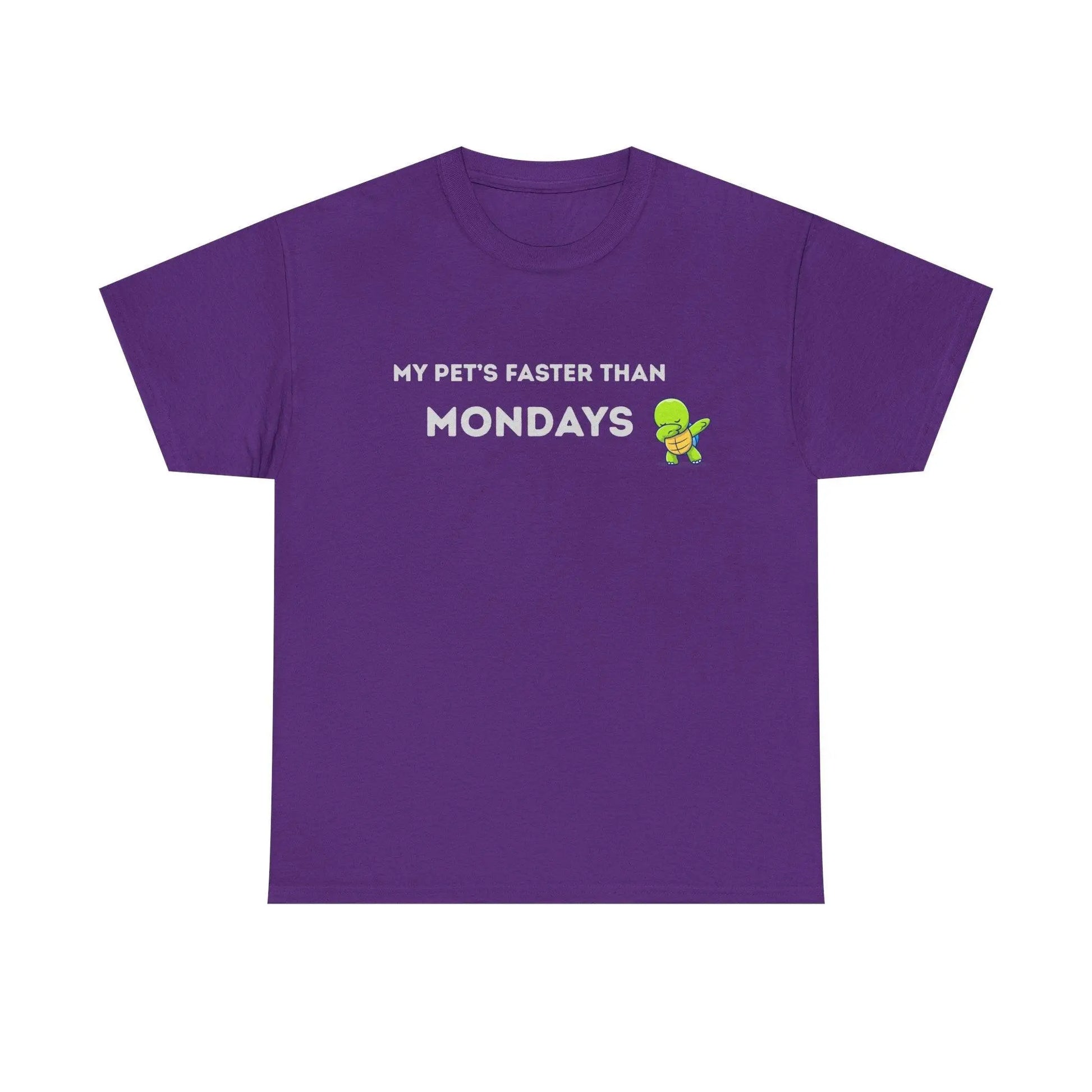 'My Pet's Faster Than Mondays' - Unisex Heavy Cotton T-Shirt - Balisuria