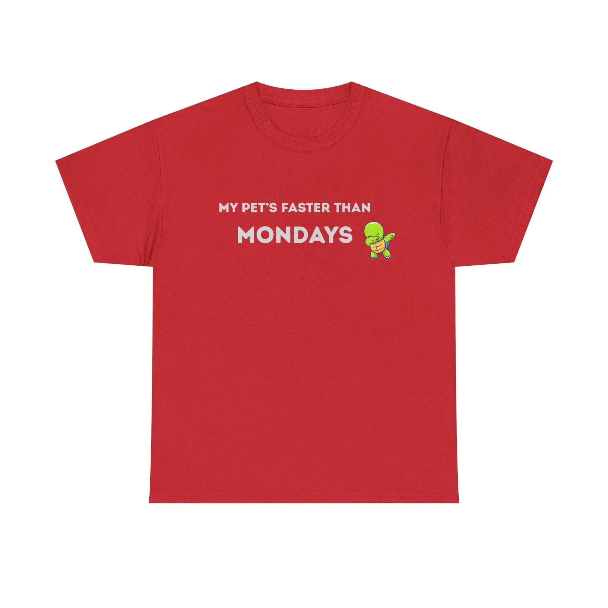 'My Pet's Faster Than Mondays' - Unisex Heavy Cotton T-Shirt - Balisuria