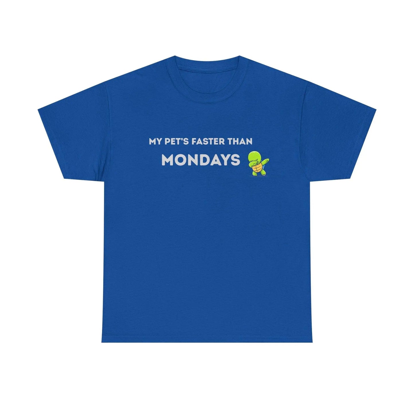 'My Pet's Faster Than Mondays' - Unisex Heavy Cotton T-Shirt - Balisuria