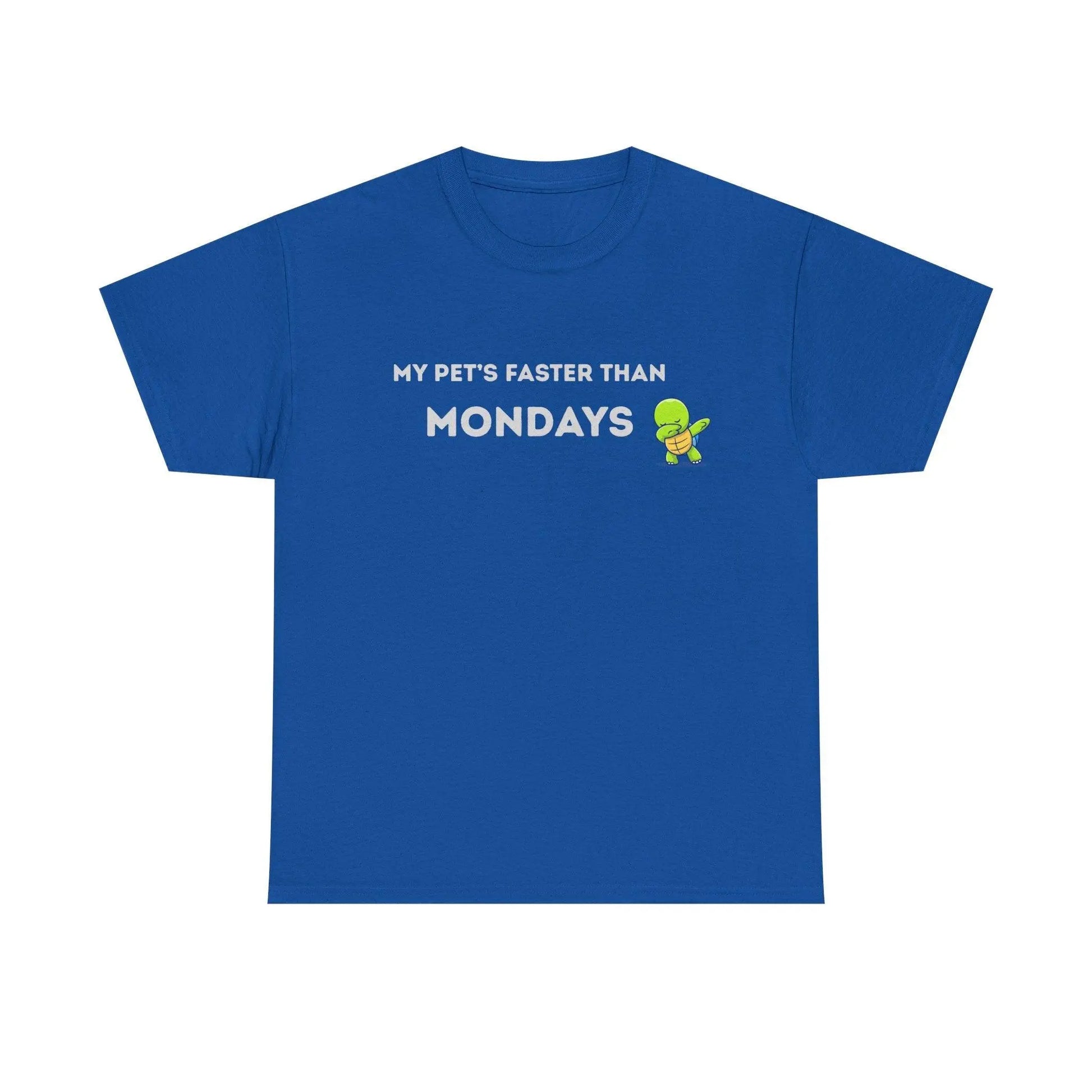 'My Pet's Faster Than Mondays' - Unisex Heavy Cotton T-Shirt - Balisuria