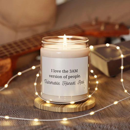 Inspirational Scented Soy Candle - 3AM Truths for Mindfulness and Self-Care - Balisuria